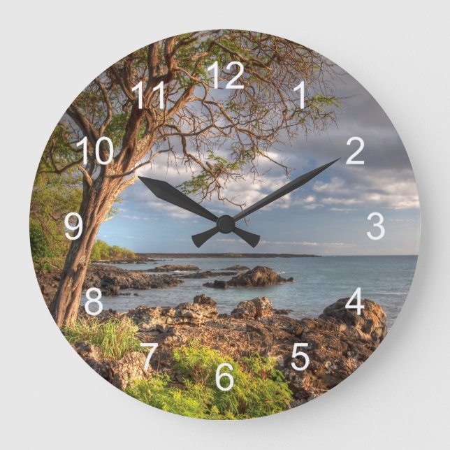 Grande Horloge Ronde Vue sur l'océan du Maui (Recto)