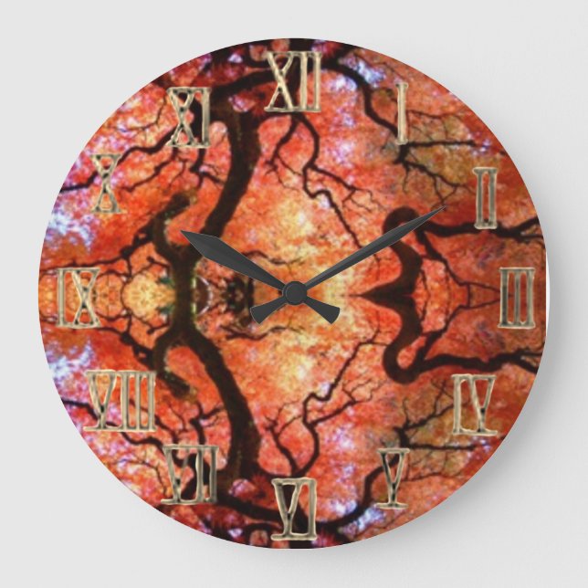 Grande Horloge Ronde Wall Clock Abstract style  (Recto)