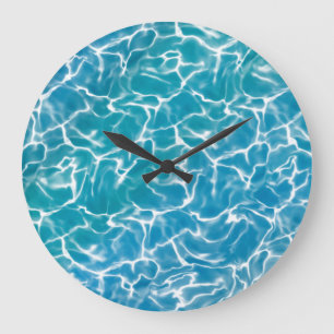Grande Horloge Ronde Water bleu