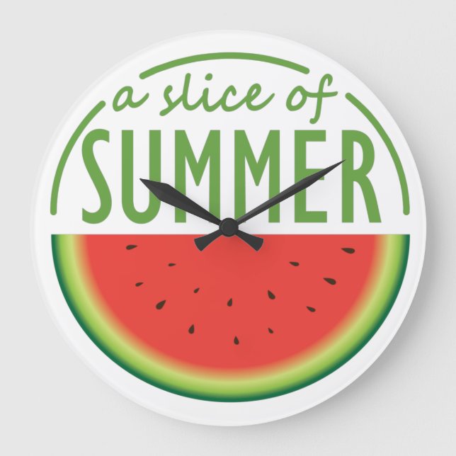 Grande Horloge Ronde Watermelon design Acrylic Wall Clock (Recto)