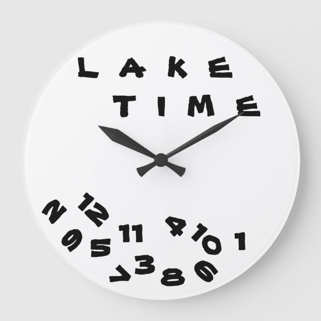 GRANDE HORLOGE RONDE "WE ARE ON ***LAKE TIME****" (Recto)