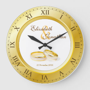 Grande Horloge Ronde Wedding Anniversary Gold