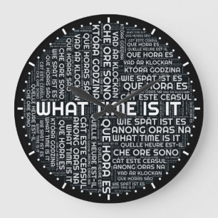 GRANDE HORLOGE RONDE WHAT TIME IS