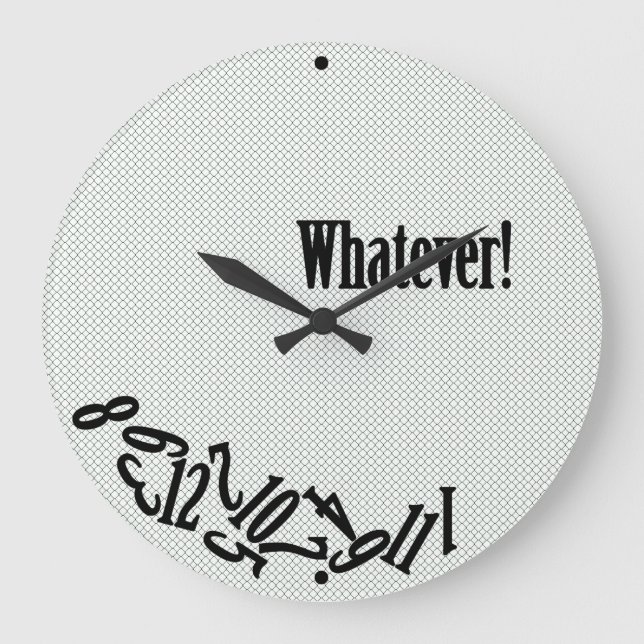 Grande Horloge Ronde Whatever (Recto)