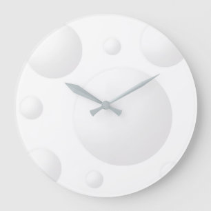 Grande Horloge Ronde White Balls