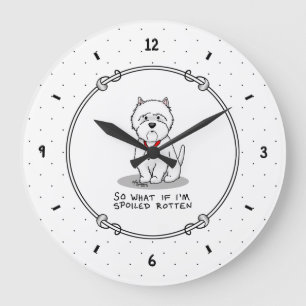 Grande Horloge Ronde White terrier