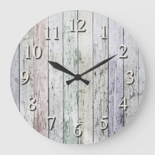 Grande Horloge Ronde White washed