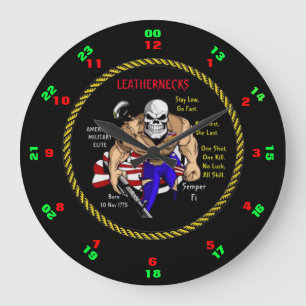 Grande Horloge Ronde Wi-Fi Semper / Col en cuir