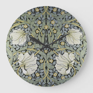 Grande Horloge Ronde William Morris - Design Motif Pimpernel