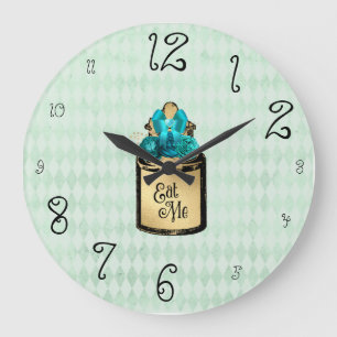 Grande Horloge Ronde Wonderland Alice 