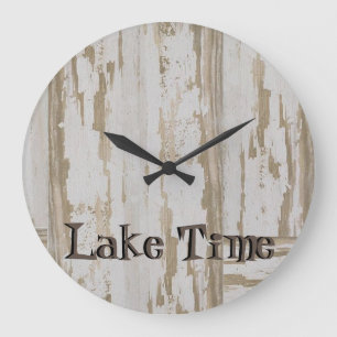 Grande Horloge Ronde Wood Look