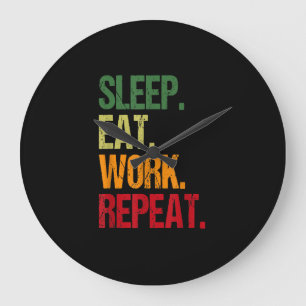 Grande Horloge Ronde Work Repeat Hamster Wheel