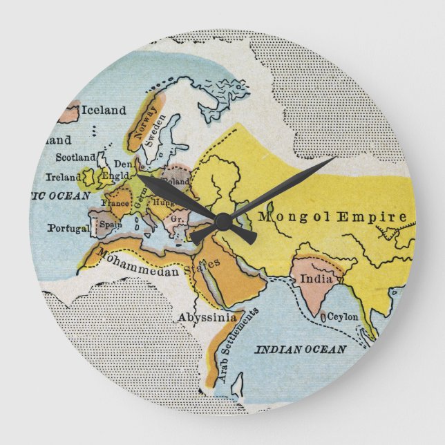 Grande Horloge Ronde WORLD MAP, c1300. (Recto)