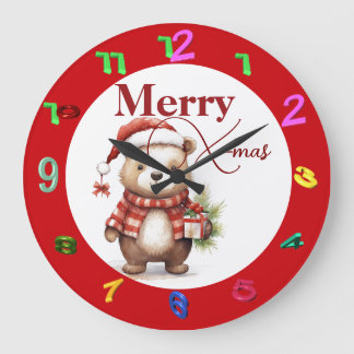 Grande Horloge Ronde X-mas with a teddy