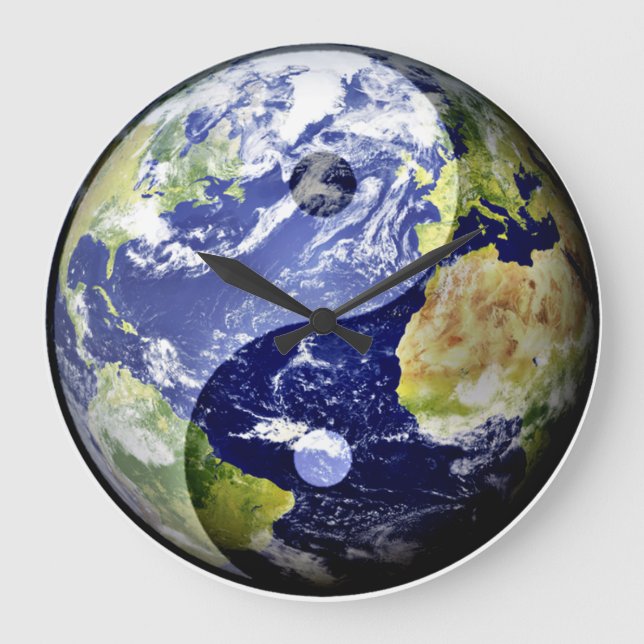 Grande Horloge Ronde Yin-Yang Harmony on Our Planète (Recto)