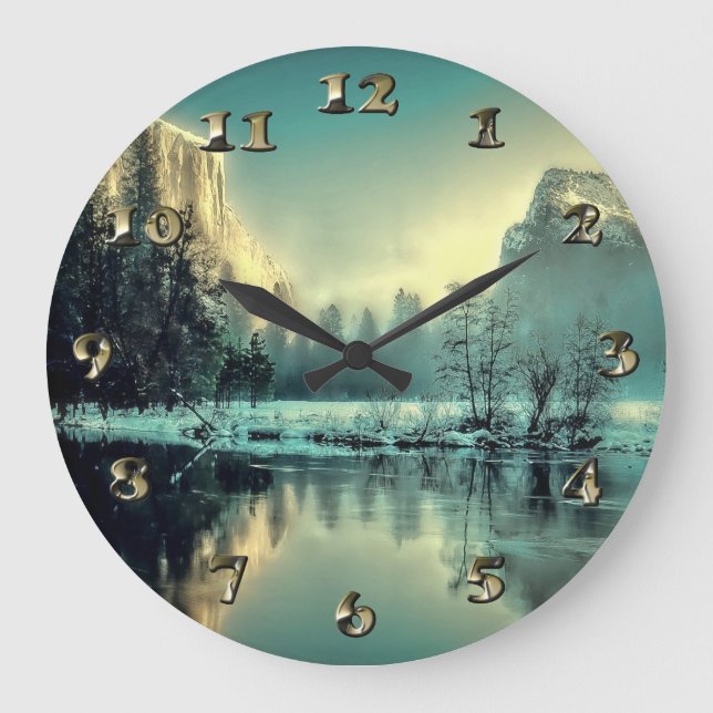 Grande Horloge Ronde Yosemite Park Sunrise (Recto)