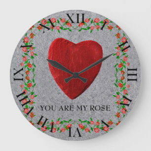 Grande Horloge Ronde You are my rose