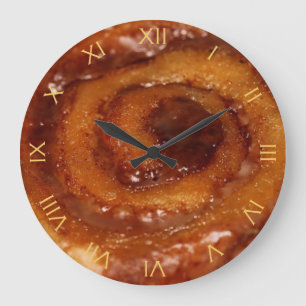 Grande Horloge Ronde Yummy Cinnamon Roll Sticky Buns