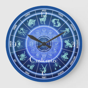 Grande Horloge Ronde Zodiac Sun Sign Astrology Calendar Thunder_Cove