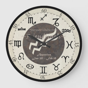 Grande Horloge Ronde Zodiaque Clock