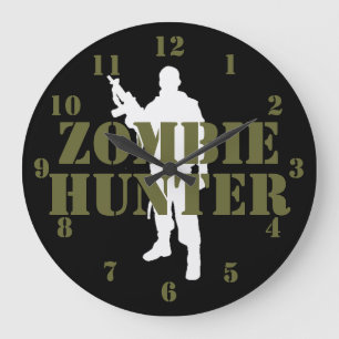 GRANDE HORLOGE RONDE ZOMBIE HUNTER
