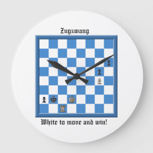 Grande Horloge Ronde Zugzwang Échecs Puzzle