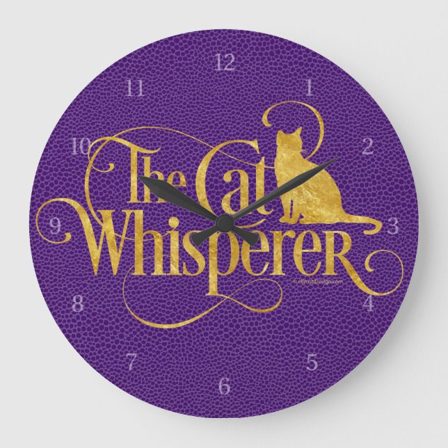 Grande horloge Whisperer Chat (Recto)