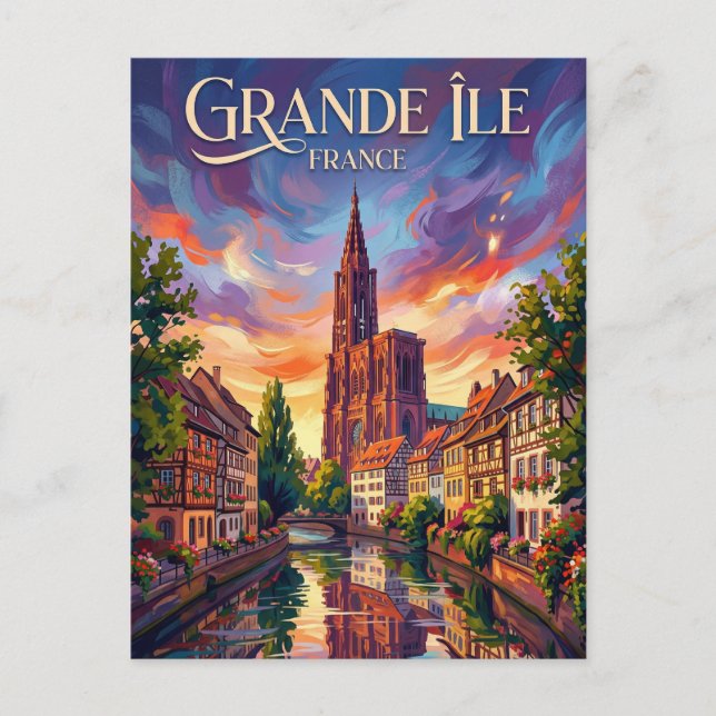 Grande Île France Postcard (Front)