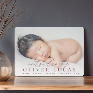 Grande introduction Faire-part de naissance phot