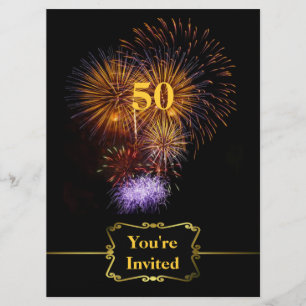 Grande invitation d'anniversaire de célébration