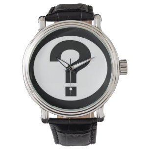 Grande montre de point d'interrogation
