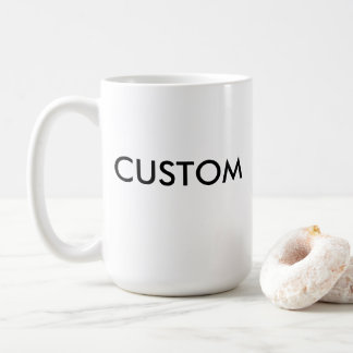 Grande Mug blanc classique 15oz sur mesure