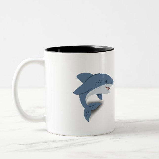 Grande Mug de requin blanc (Gauche)