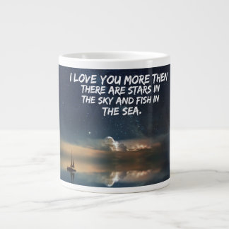 Grande Mug en céramique avec citation romantique