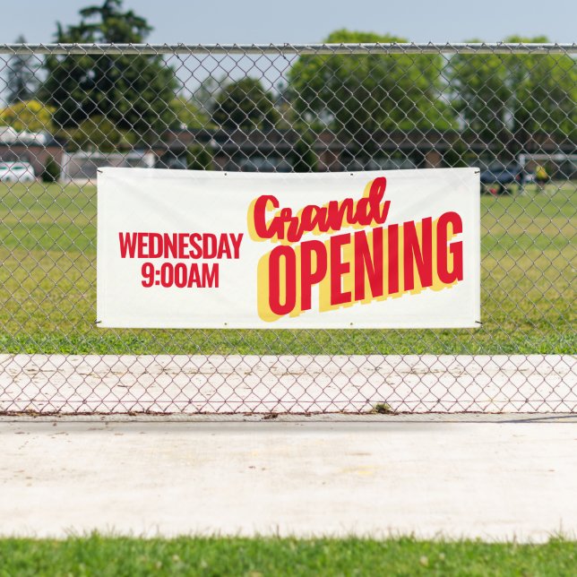 Grande ouverture à l'extérieur de la bannière (En situation)