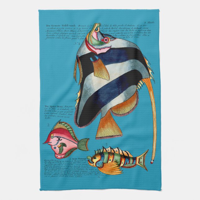 Grande Poisson Hand Towel (Vertical)