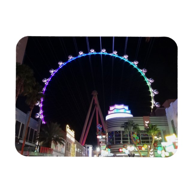 Grande Roue à rouleaux Ferris Las Vegas #3 Magnet (Horizontal)