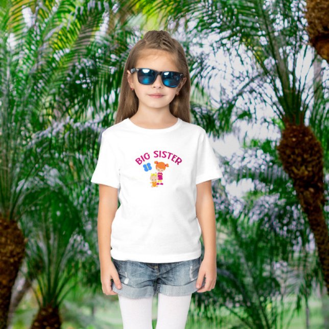 Grande Soeur avec Bébé Soeur Fier Soeur T-shirt (Créateur téléchargé)