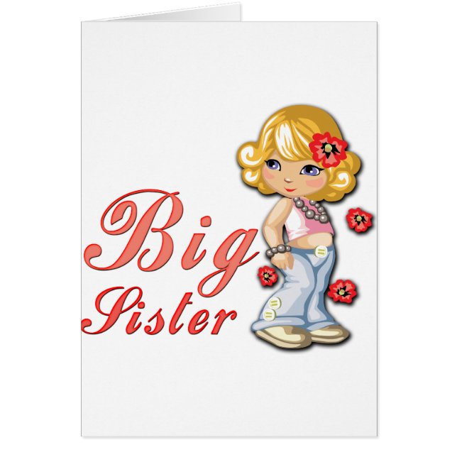 Grande soeur et fleurs (Devant)