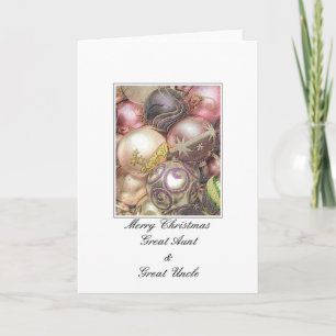 Grande tante et grand oncle Joyeuse carte de Noël