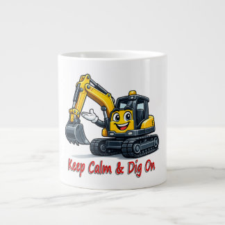 Grande Tasse 0499AC20A1 Happy Forklift Cartoon Mascot