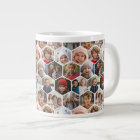 12 Photo Collage - motif hexagone funky