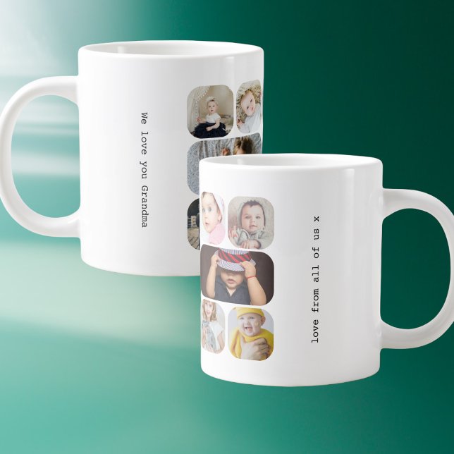 Grande Tasse 13 photos et texte personnalisés (Créateur téléchargé)