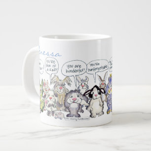 Grande Tasse 19 lapins lapins de lapin de caricatures jumbo