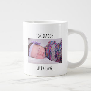 Grande Tasse 1re Fête des pères pour papa avec photo et année