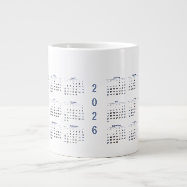 Grande Tasse 2026 Monthly Calendar  (Devant)