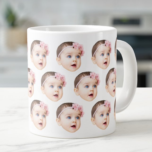 Grande Tasse 20 Oz Jumbo Baby Face Photos Spécialité (Créateur téléchargé)