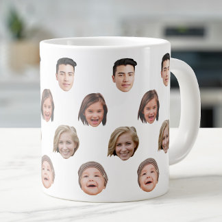 Grande Tasse 20 Oz Jumbo Cute Family Face 4 Photos Spécialité