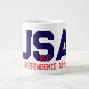 Grande Tasse 250ème Jour de l'Indépendance des États-Unis