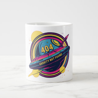Grande Tasse 404 Gravité introuvable - Art Spop Rétro